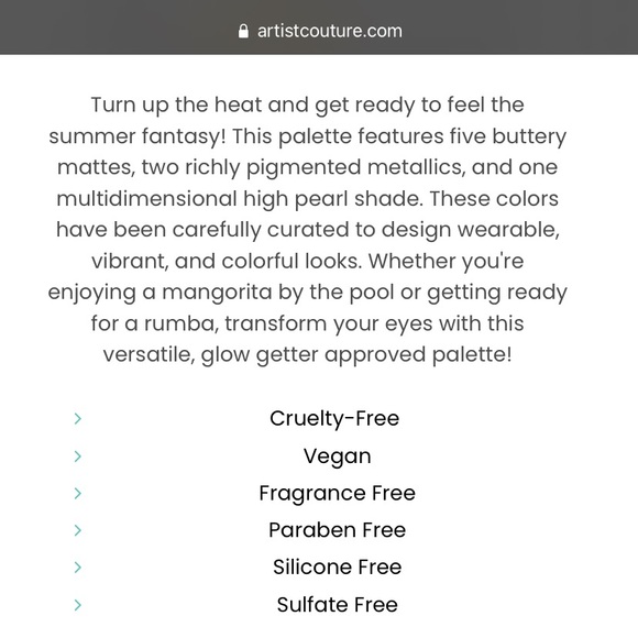 🆕 ARTIST COUTURE CALIENTE EYESHADOW PALETTE 🎨 - Picture 4 of 5